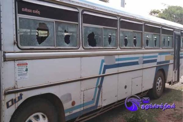 Stone attack on a bus carrying garment factory workers